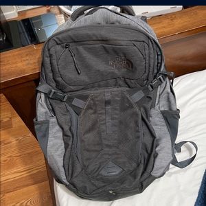 Lightly used north face recon gray backpack